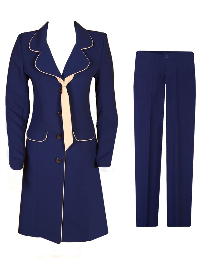 مانتو شلواراداری کرپ Minel